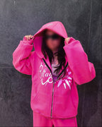 ZIP HOODIE ROSA