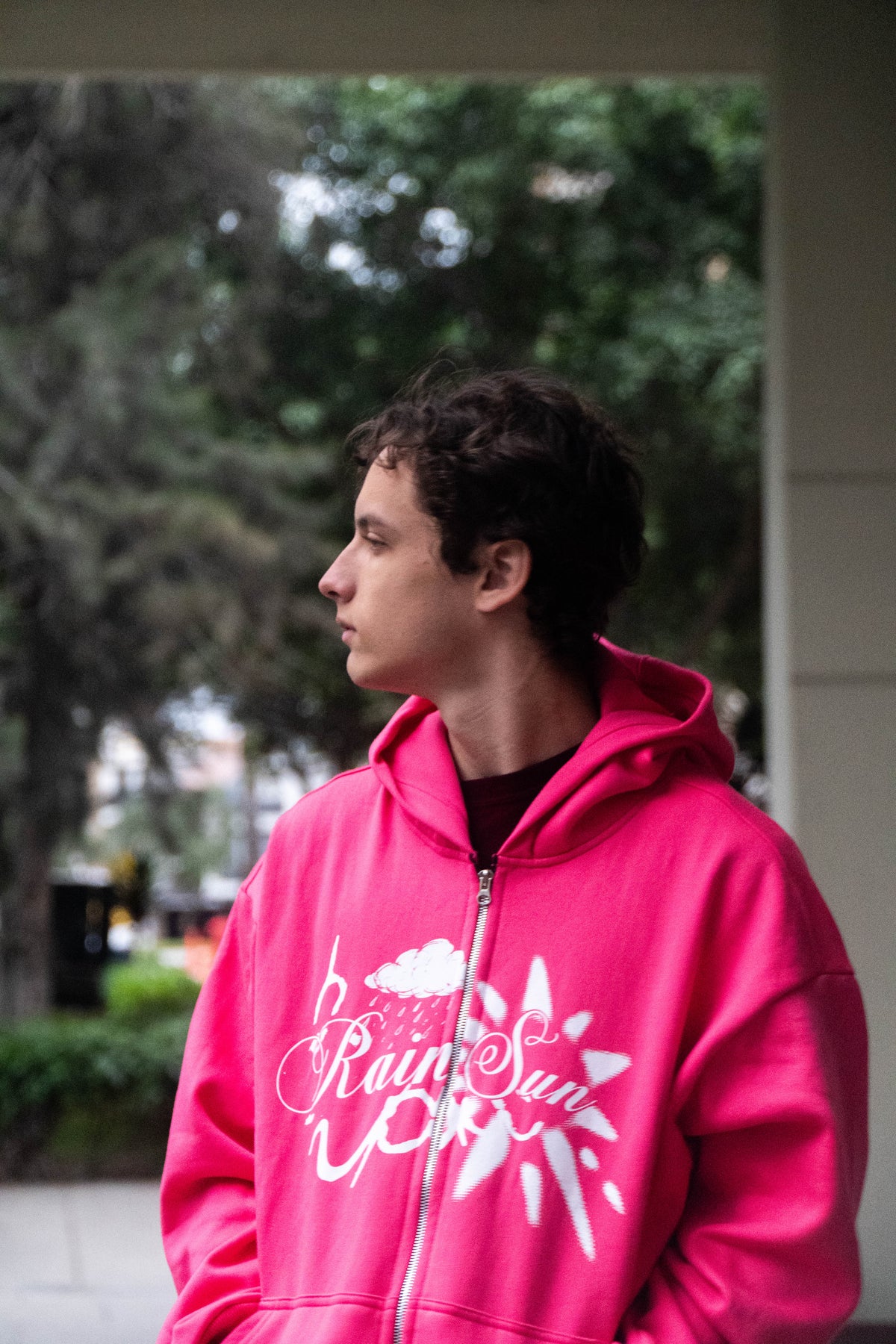 ZIP HOODIE ROSA
