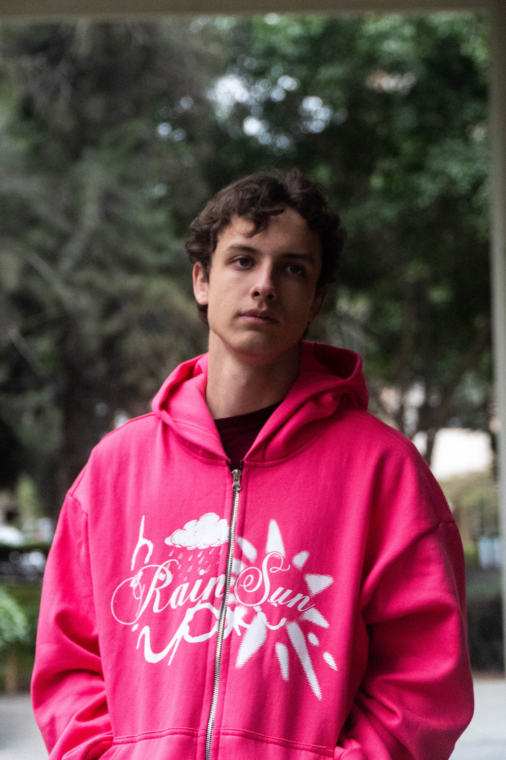 ZIP HOODIE ROSA
